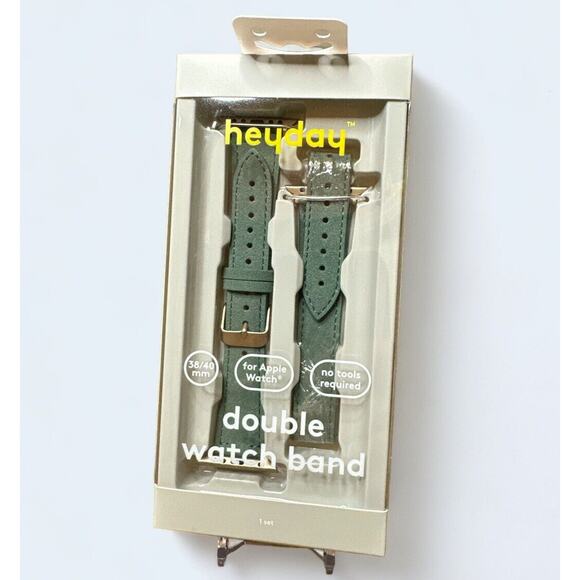 Heyday Apple Watch Single Double Watch Band 38/40mm Olive Green New In Box - Picture 1 of 4